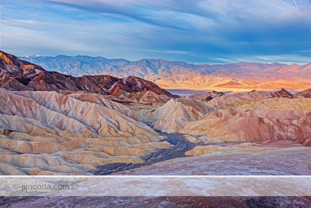 This is a view of Zabriskie Point looking west.