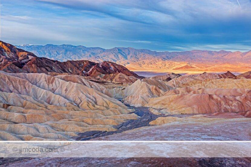 This is a view of Zabriskie Point looking west.