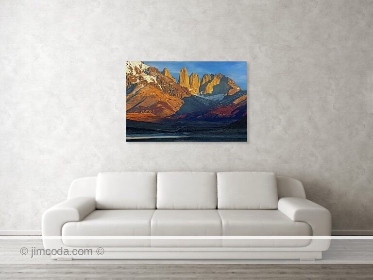 This is a photo of "The Towers" of Torres del Paine National Park in Chile's Patagonia area.