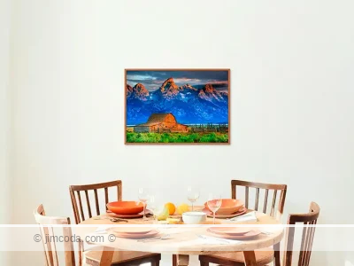 Landscapes framed print